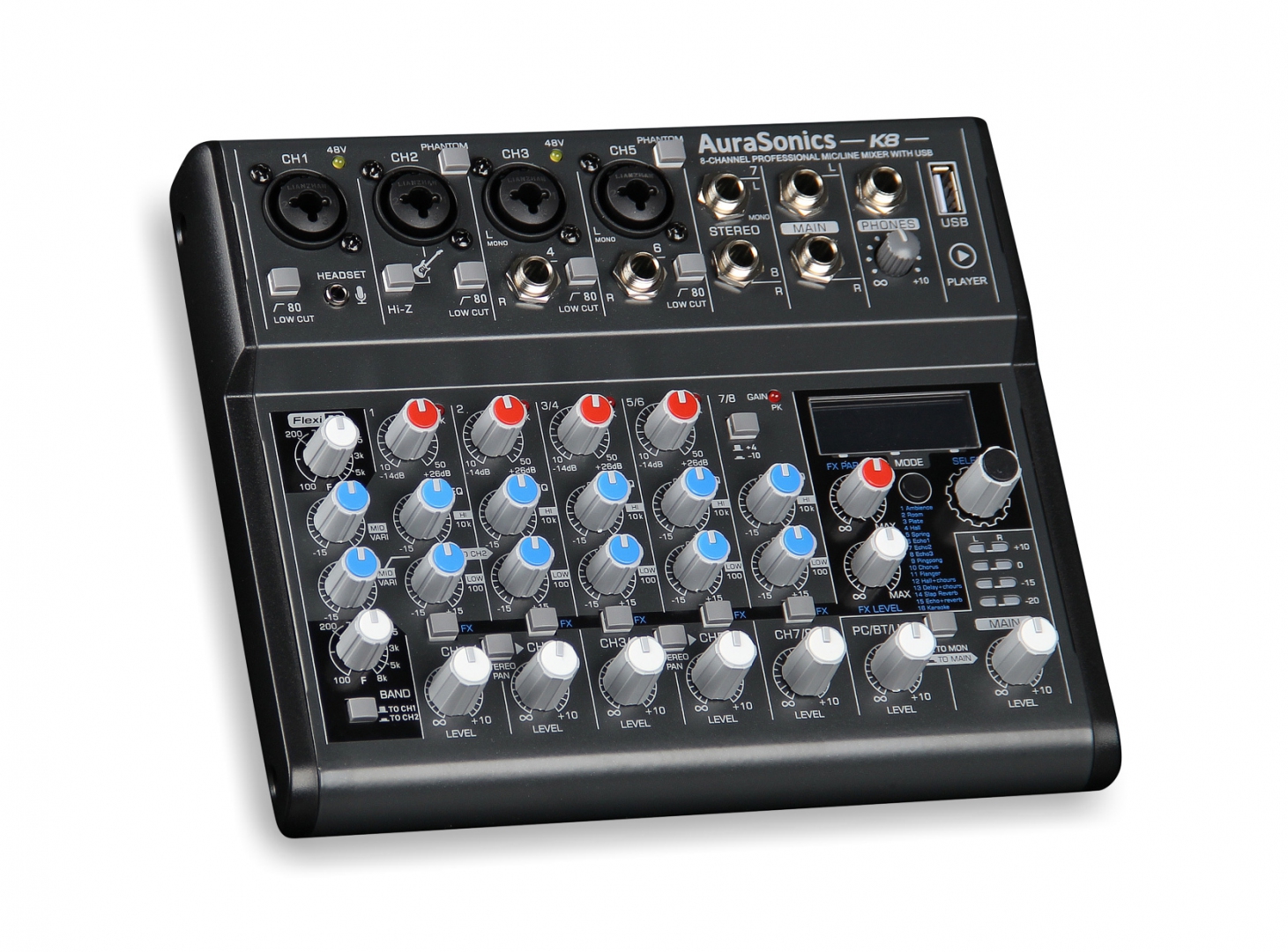 AuraSonics K8 компактный микшерный пульт в Бийске