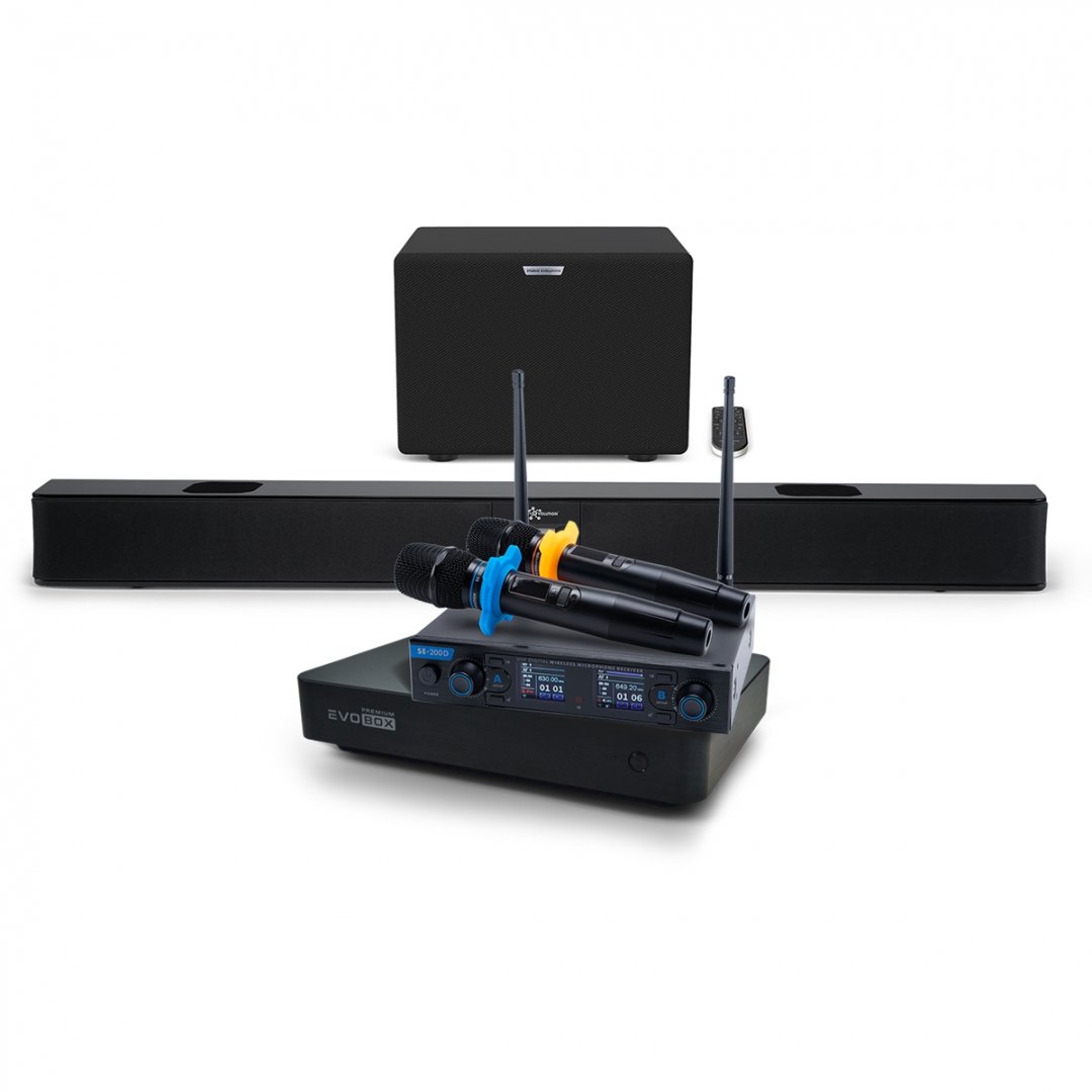 Hi-End караоке-система EVOBOX Premium + EvoSoundBar (саундбар с караоке) в Бийске