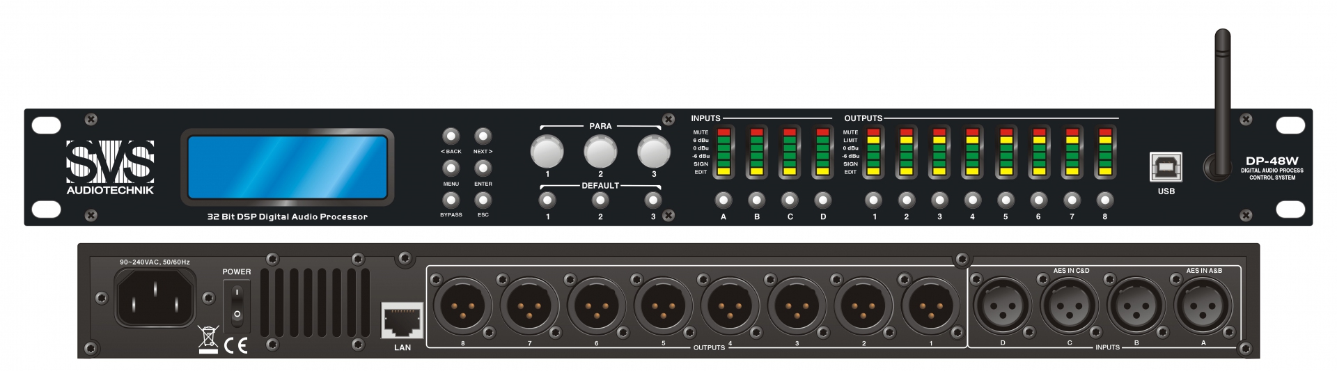 SVS Audiotechnik DP-48W Цифровой процессор: 4 входа 8 выходов в Бийске
