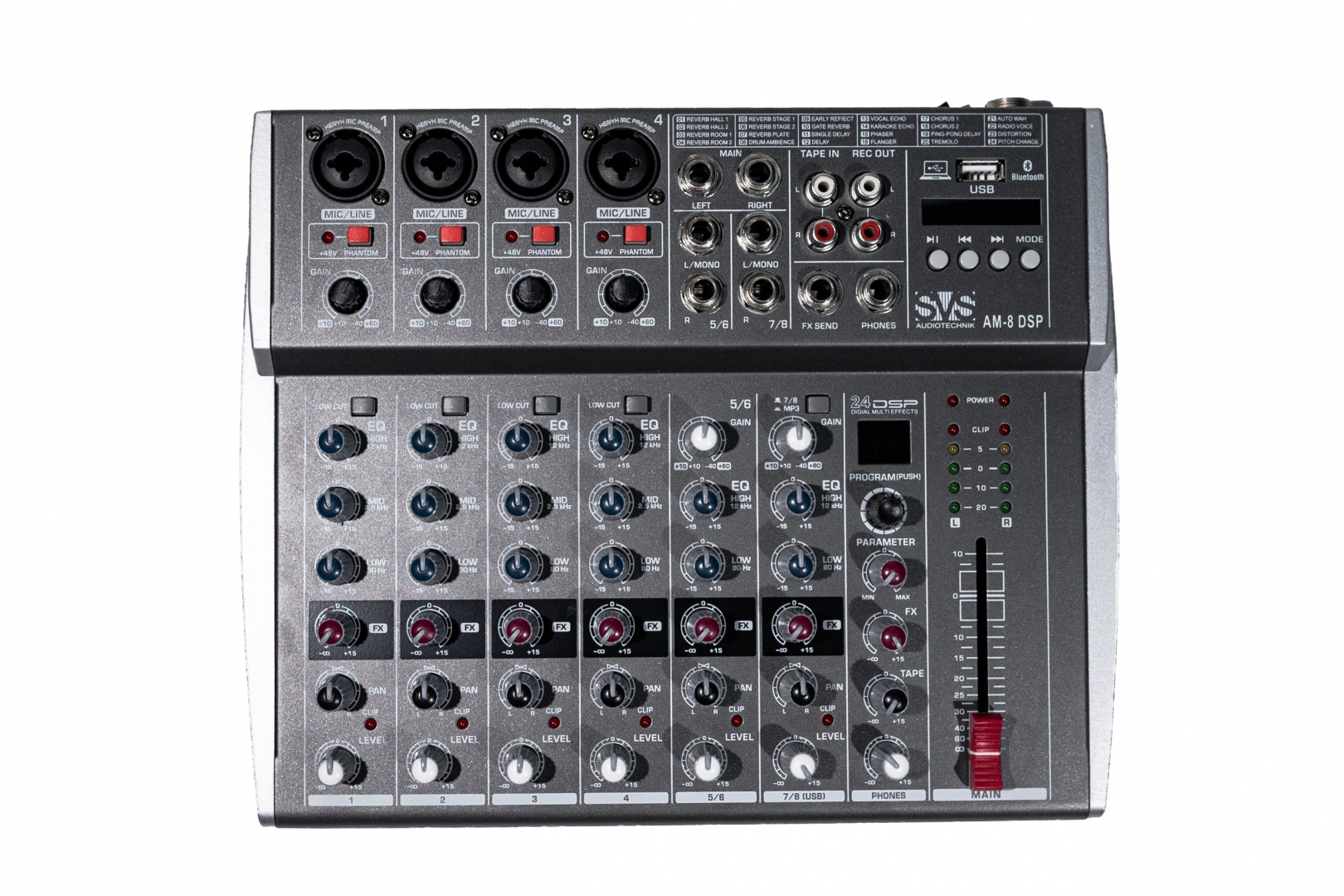 SVS Audiotechnik mixers AM-8 DSP Микшерный пульт аналоговый, 8-канальный в Бийске